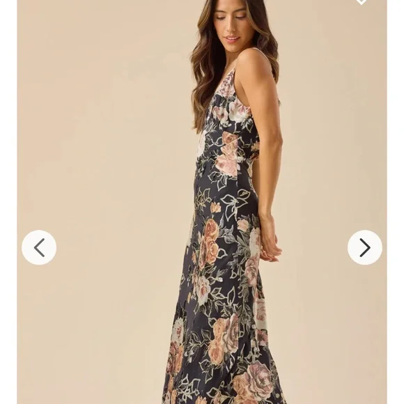 Altar'd State Black Floral Maxi Dress - Picture 3 of 8